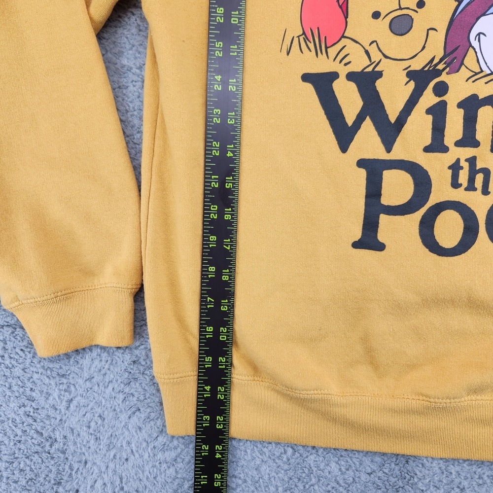 Disney Winnie The Pooh Crew Neck Sweatshirt Juniors M (7-9) Yellow Long Sleeve - Picture 4 of 8
